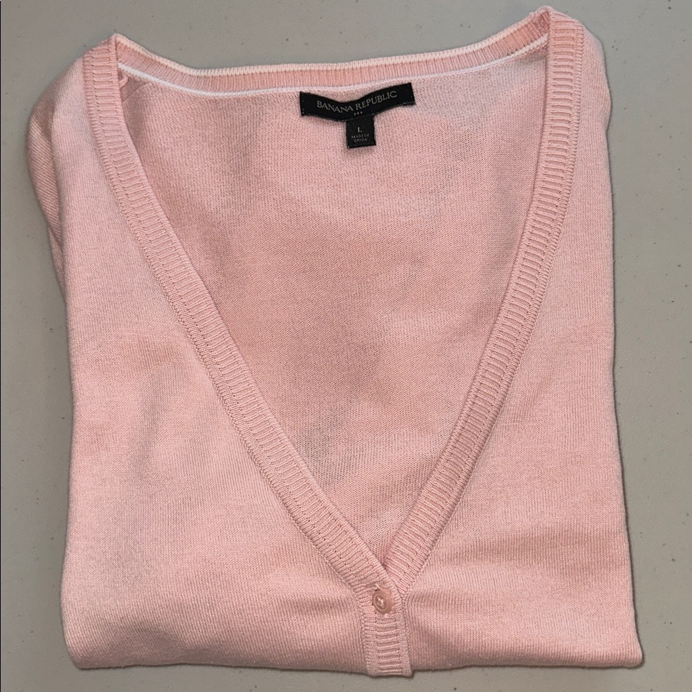 Banana Republic Soft Pink Women's Sweater Size L - Picture 12 of 12